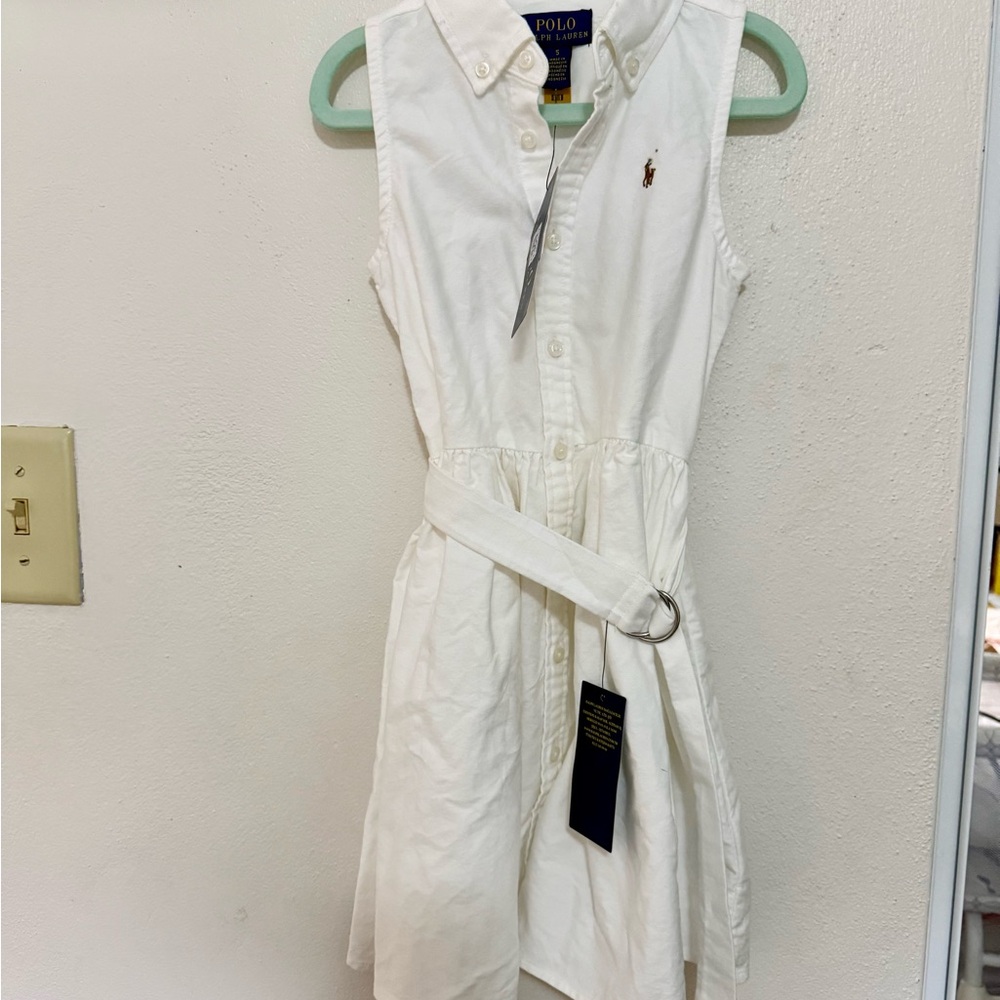 Ralph Lauren White Sleeveless dress